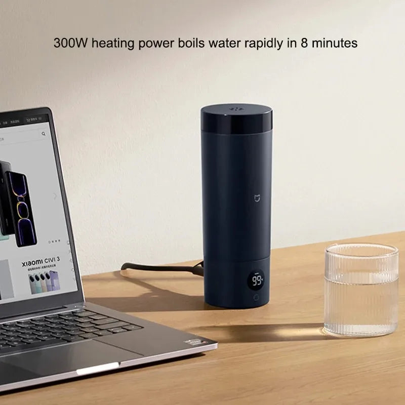 NEW  Mijia Portable Electric Kettle 2 Thermos Cup Fast Water Boiler 350ml Smart Temperature Insulated Kettle Travel (CN)