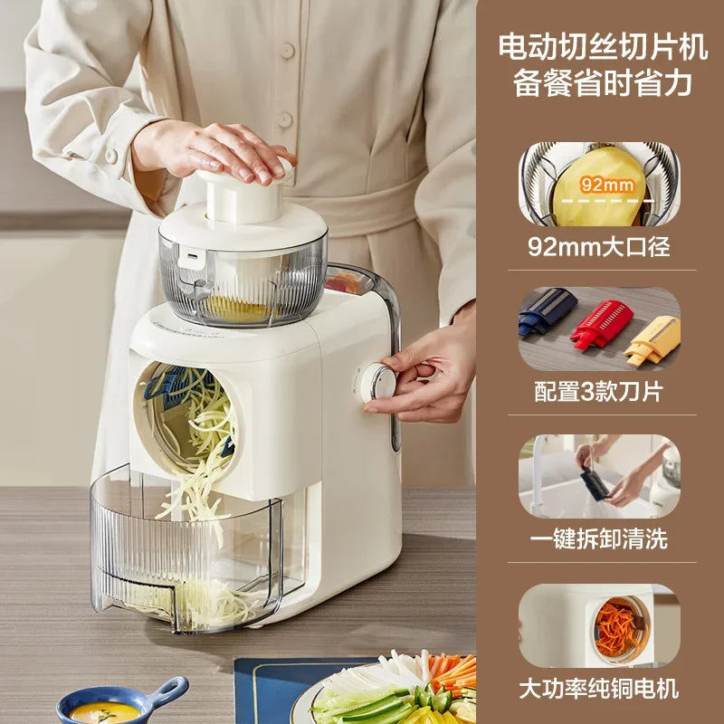 Electric Vegetable Cutter for Cutting Vegetables, Kitchen Household Multi-functional Grater, Shredder, Potato Shredded Slicer