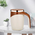 Automatic Mixing Cup Battery Portable Coffee Electric Mixing Stainless Steel Rotary Magn，