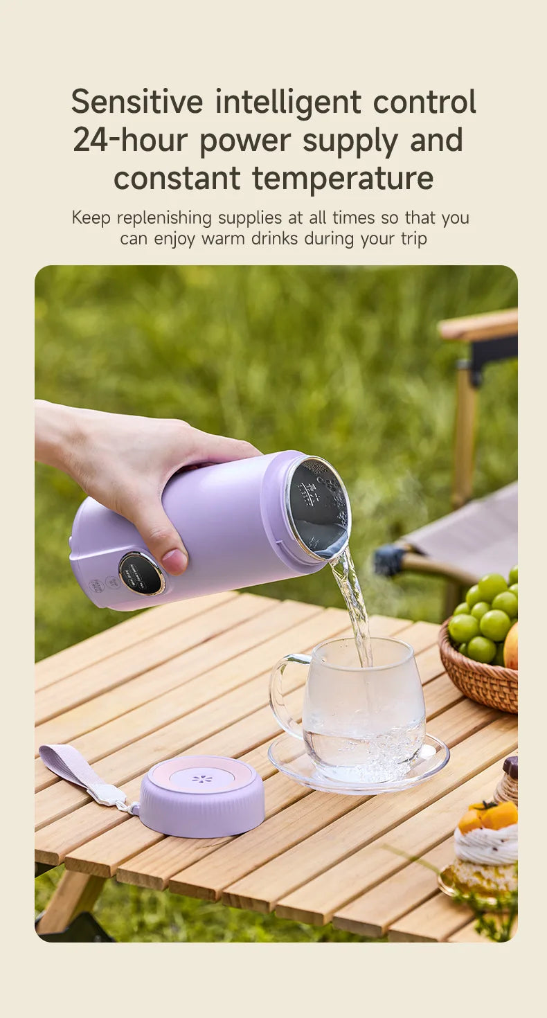 550ML Electric Kettle Portable Heating Cup Multifunction Boiled Water Pot Smart Teapot Adjustable Temperature Kettles 220V
