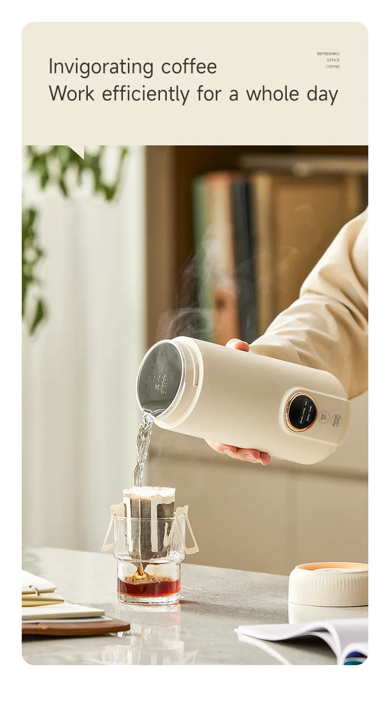550ML Electric Kettle Portable Heating Cup Multifunction Boiled Water Pot Smart Teapot Adjustable Temperature Kettles 220V