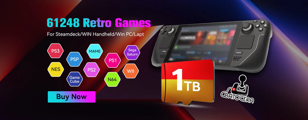 Retrobat 8GB TF Game Card with with 3170 Retro&PC Games for ROG ALLY/Onexplayer/GPD WIN4/Win Handheld Game Console/Win PC/Laptop