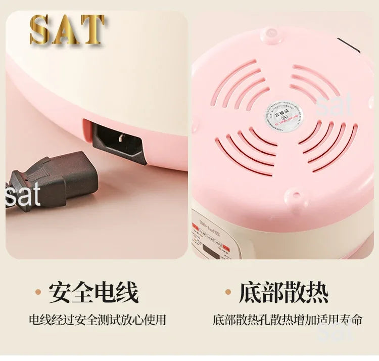 l Automatic Simmering Electric Cooker 1.8L 2.8L 3.8L Health Cooking Electric Pot Soup Porridge Electric Stew Pot Home Slow Cook