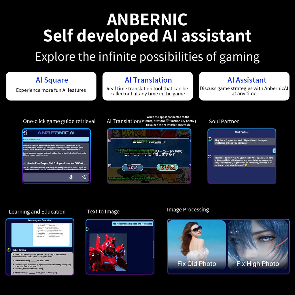 Anbernic RG476H Android Retro Handheld Console | 4.7" 120Hz Display, Unisoc T820