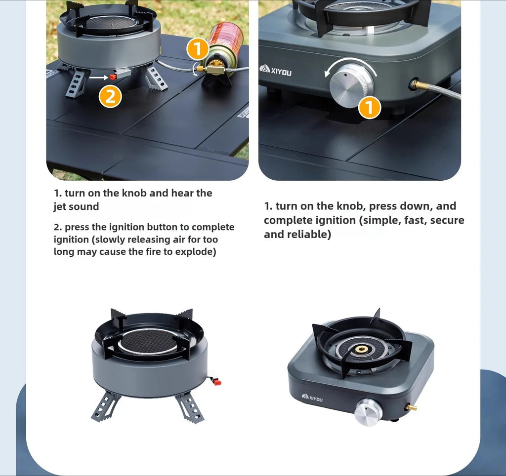 DOTWISE 7000W High-power Infrared Stove Portable Lightweight Gas Burner Split Type Stove Outdoor Camping Supplies Picnic Hiking