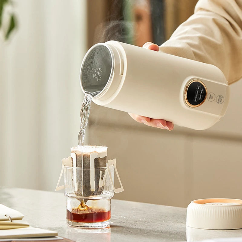 550ML Electric Kettle Portable Heating Cup Multifunction Boiled Water Pot Smart Teapot Adjustable Temperature Kettles 220V