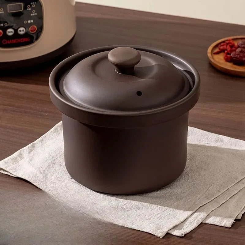 Purple Clay Automatic Electric Stew Pot Multi-Function Soup Cooker with 24H Timer Health Slow Cooker Smart Reservation