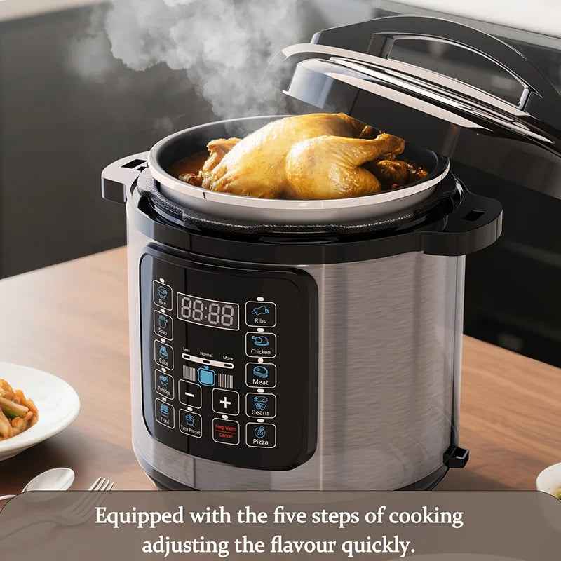 Hot Selling Electric Pressure Cooker Smart High Pressure Rice Cooker 6L/8L Non-Stick Pot Steamed Rice Pot For Home Kitchen