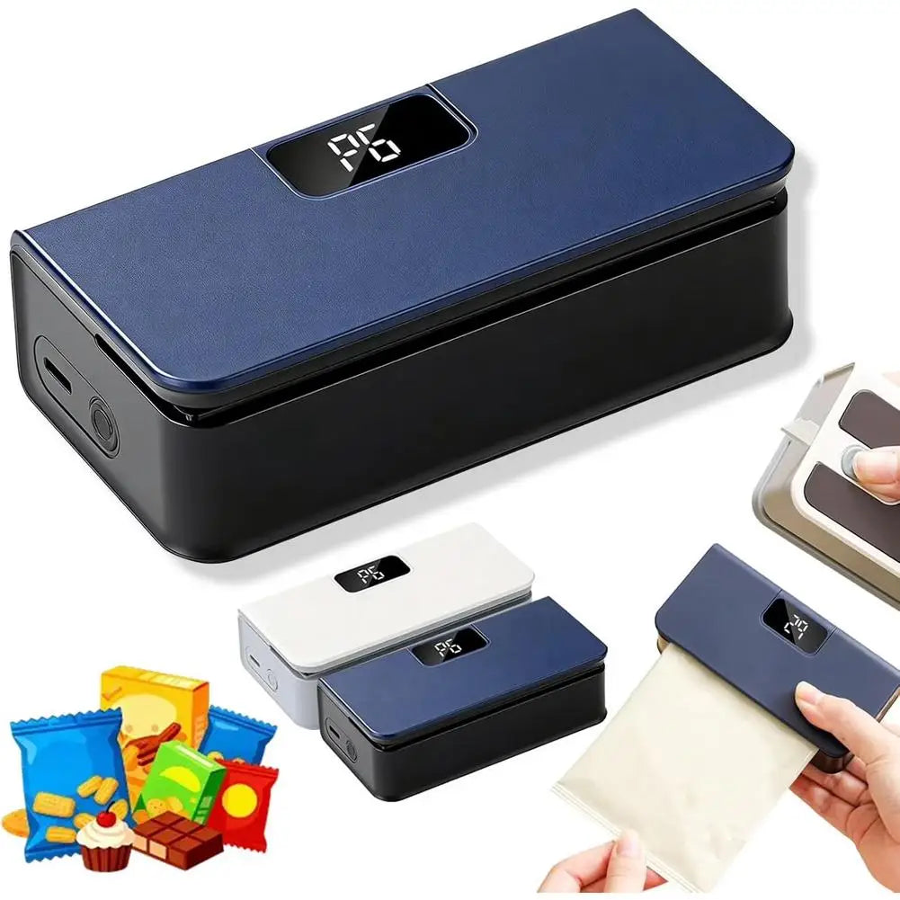 Plastic Bag Sealer Mini Heat Bag Sealing Machine Rechargeable Handheld Food Packaging Heat Sealer Thermal Bags Sealing Machine