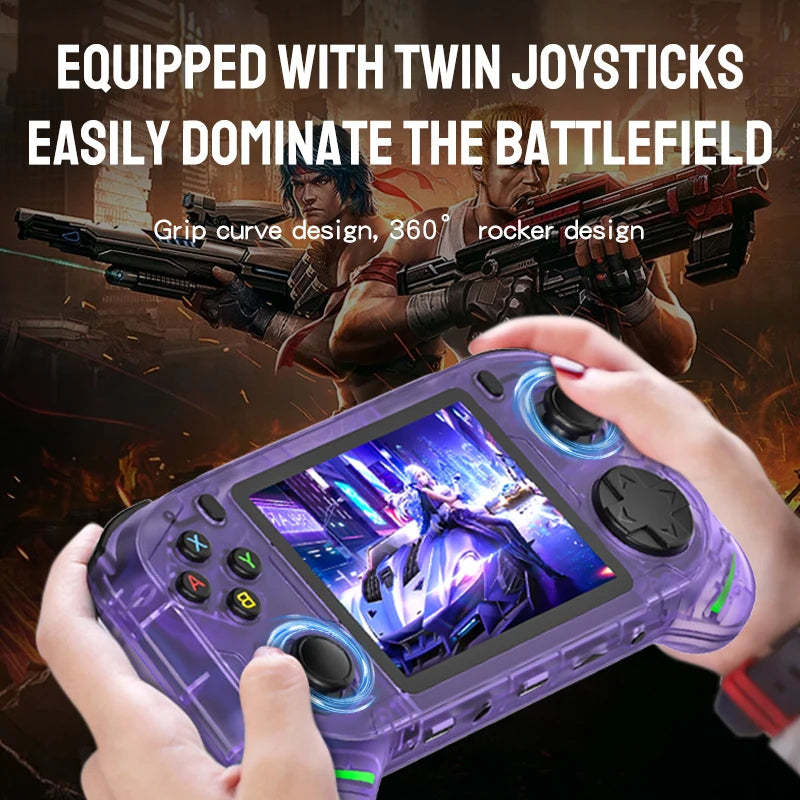 RX6H Retro Handheld Gaming Console | 3.5" IPS Screen, Linux Emulation System