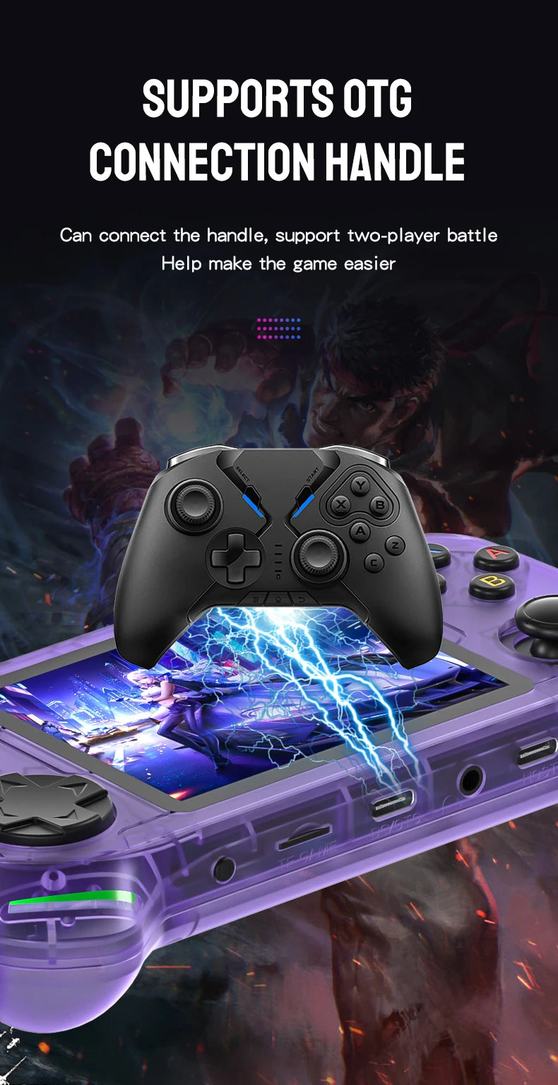 RX6H Retro Handheld Gaming Console | 3.5" IPS Screen, Linux Emulation System