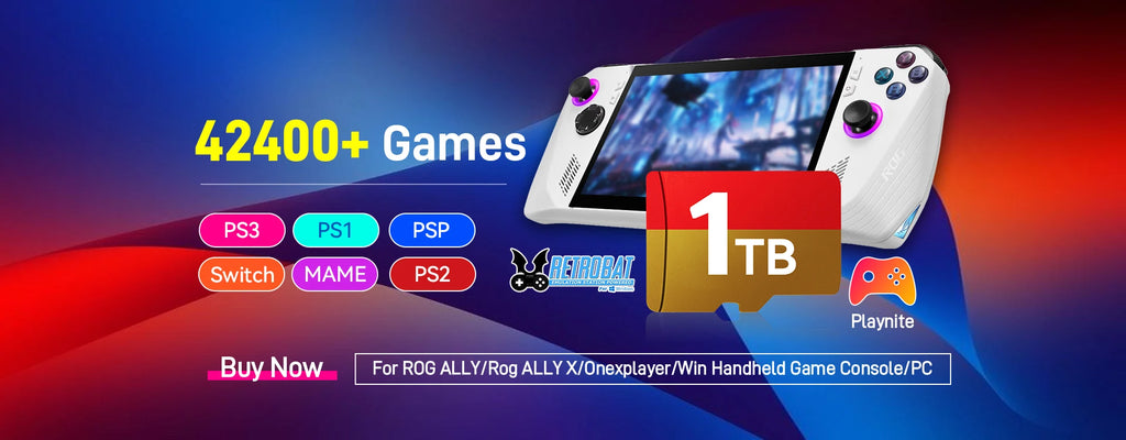 Retrobat 8GB TF Game Card with with 3170 Retro&PC Games for ROG ALLY/Onexplayer/GPD WIN4/Win Handheld Game Console/Win PC/Laptop