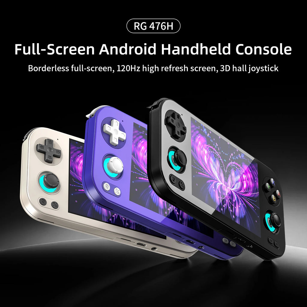 Anbernic RG476H Android Retro Handheld Console | 4.7" 120Hz Display, Unisoc T820