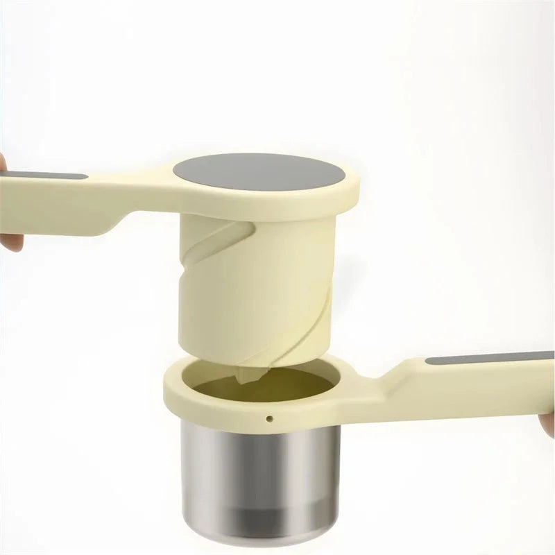 Manual Rotary Juicer And Food Masher For Garlic Potato And Yam Vegetable Press Handheld Kitchen Tool For Home And Family Cooking