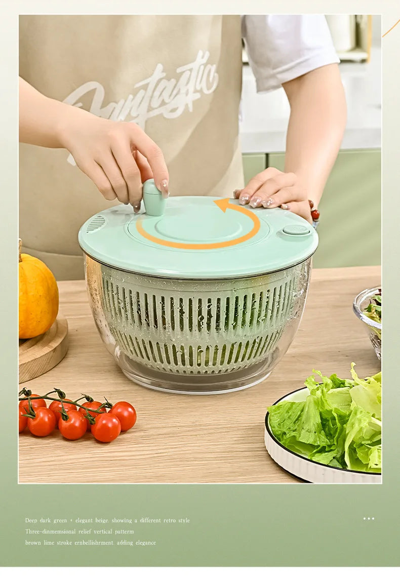 Multi-Functional Vegetable Salad Dehydrator Vegetable Cutter Household Cucumber and Potato Slices Drain Basket Fruit Drain Water