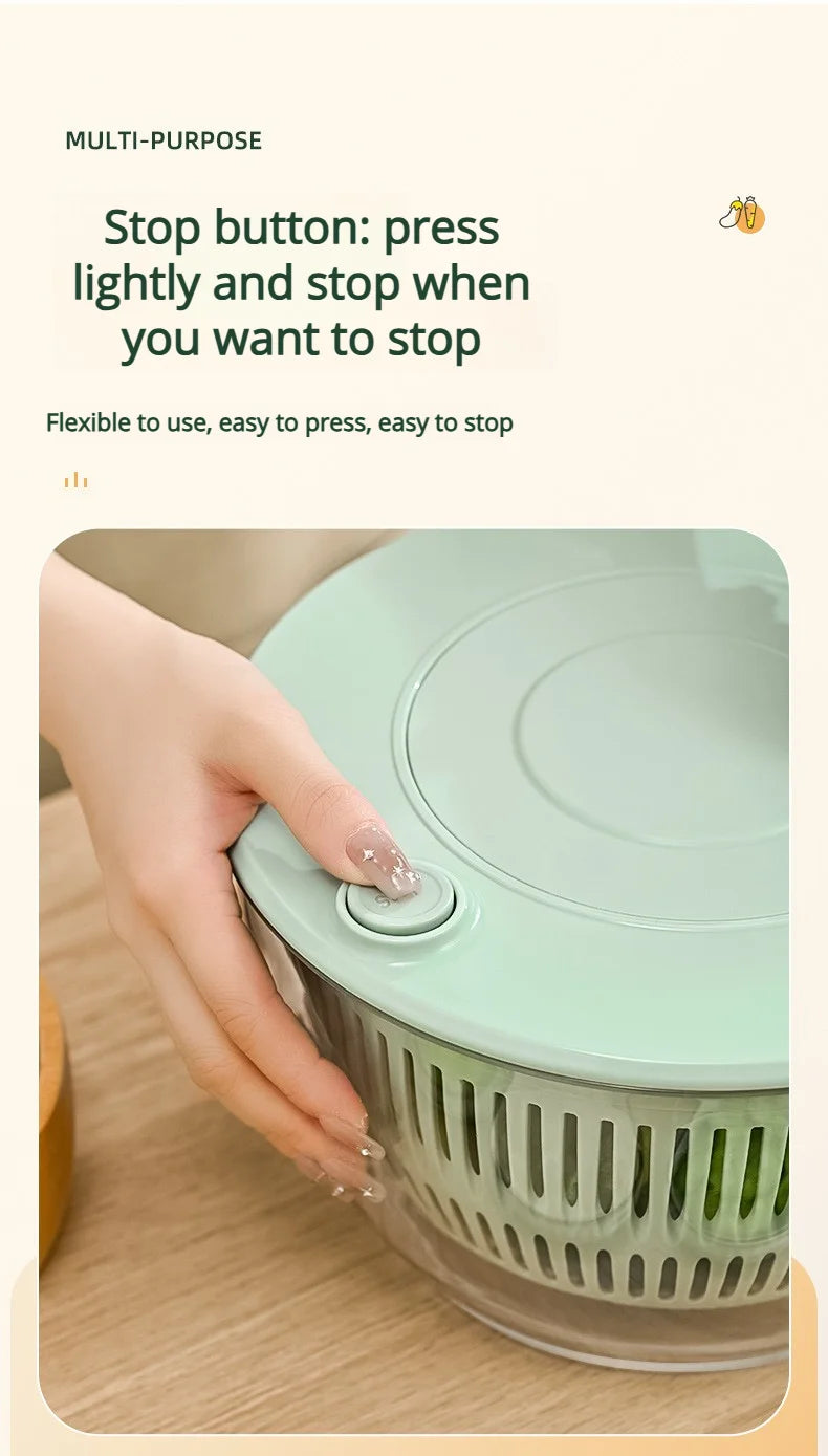 Multi-Functional Vegetable Salad Dehydrator Vegetable Cutter Household Cucumber and Potato Slices Drain Basket Fruit Drain Water