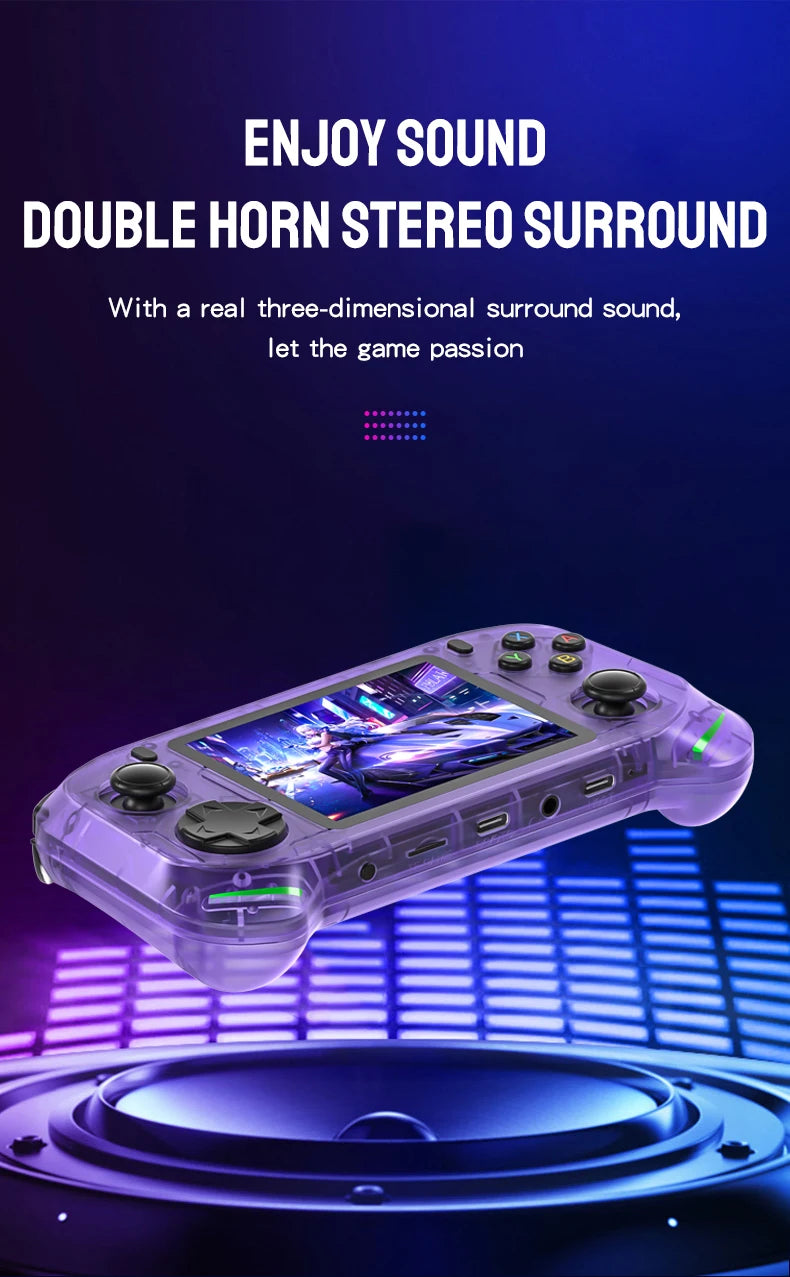 RX6H Retro Handheld Gaming Console | 3.5" IPS Screen, Linux Emulation System
