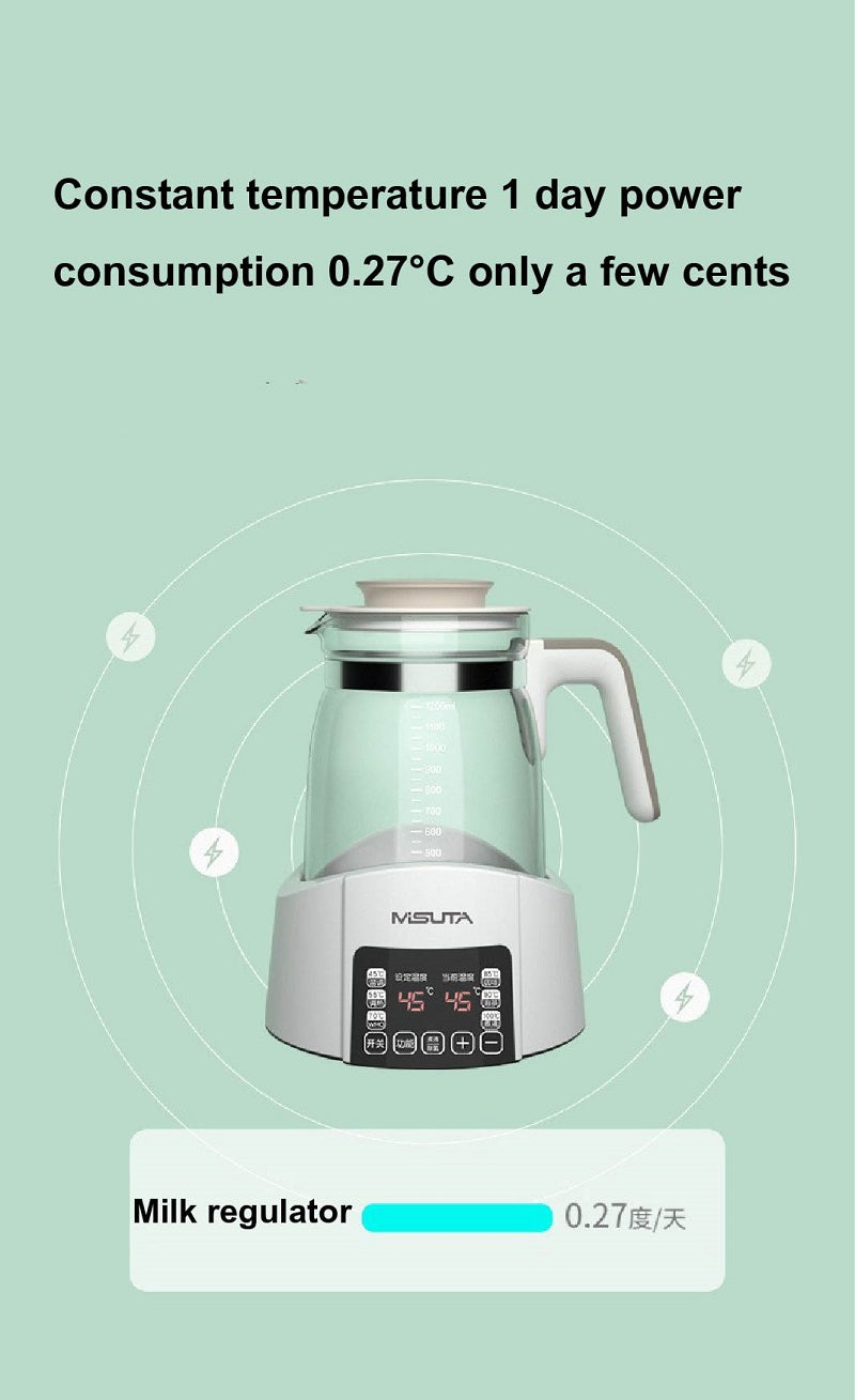 1.2L Infant Thermostatic Milk Regulator Kettle Hot Water Smart Insulation Pot Automatic Milk Warming Warm Milk Milk Powder GL41