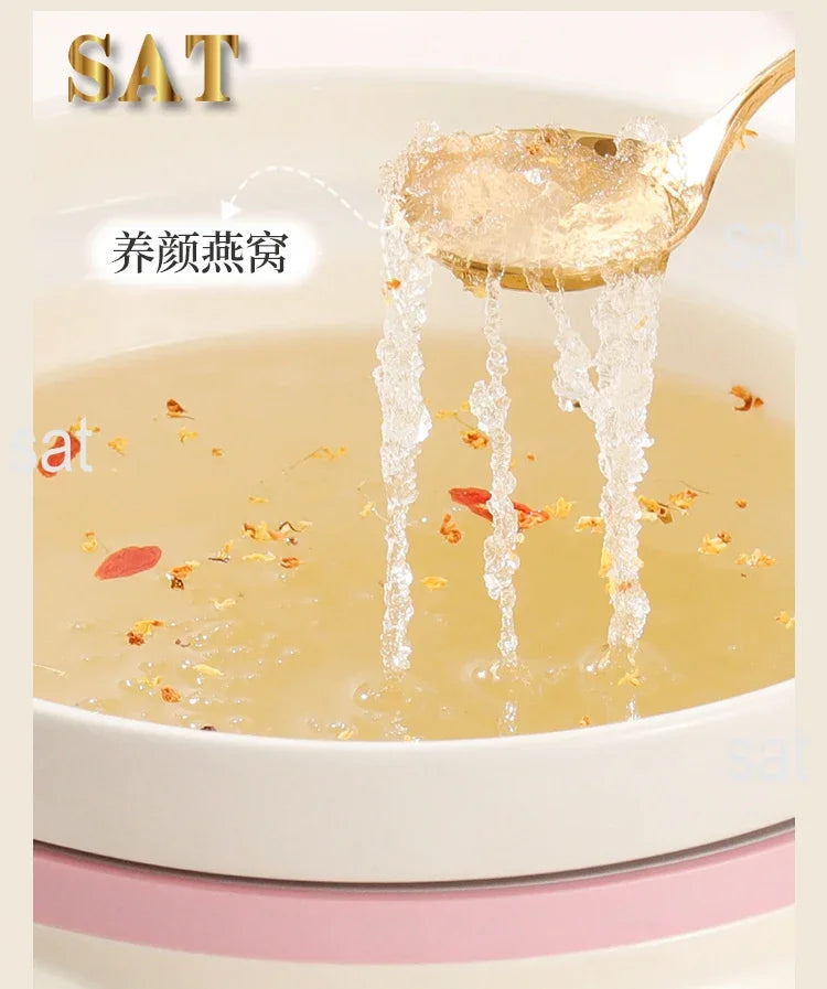 l Automatic Simmering Electric Cooker 1.8L 2.8L 3.8L Health Cooking Electric Pot Soup Porridge Electric Stew Pot Home Slow Cook