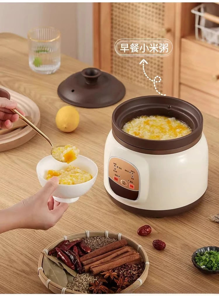 Automatic Purple Sand Electric Stew Pot, Household Soup and Porridge Health Casserole