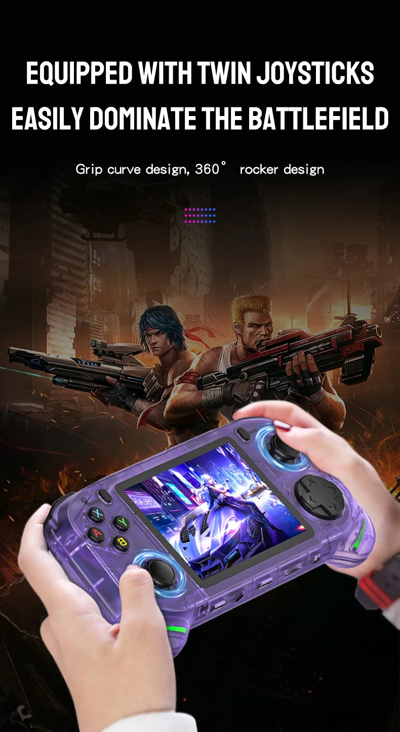 RX6H Retro Handheld Gaming Console | 3.5" IPS Screen, Linux Emulation System