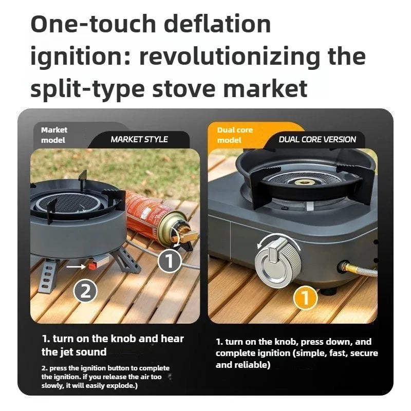 DOTWISE 7000W High-power Infrared Stove Portable Lightweight Gas Burner Split Type Stove Outdoor Camping Supplies Picnic Hiking