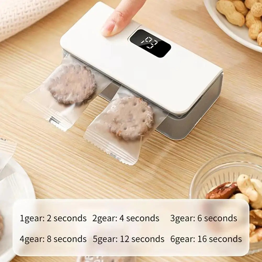 Plastic Bag Sealer Mini Heat Bag Sealing Machine Rechargeable Handheld Food Packaging Heat Sealer Thermal Bags Sealing Machine