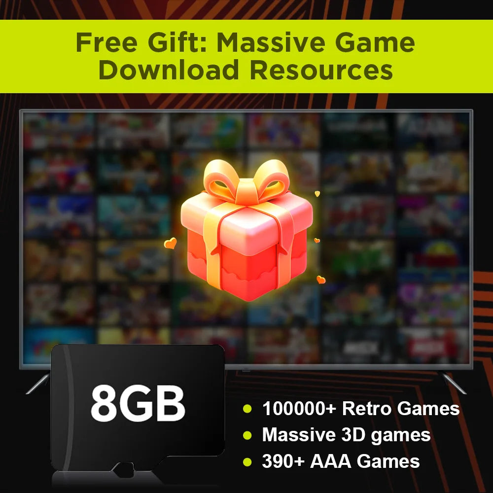 Retrobat 8GB TF Game Card with with 3170 Retro&PC Games for ROG ALLY/Onexplayer/GPD WIN4/Win Handheld Game Console/Win PC/Laptop