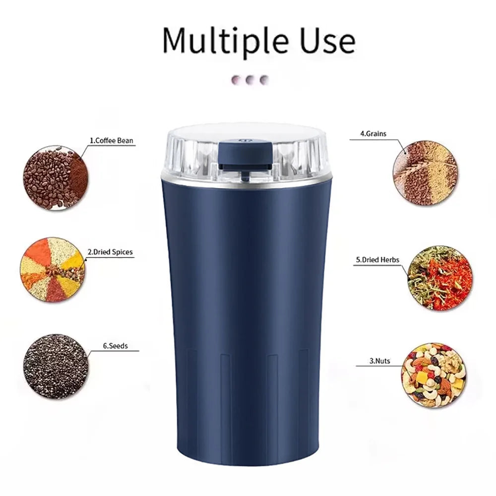 110V/220V Electric Grain Grinder 8 Blades Coffee Beans Grinders 300W Stainless Steel Nuts Bean Grain Mill Herbs Grinding Machine
