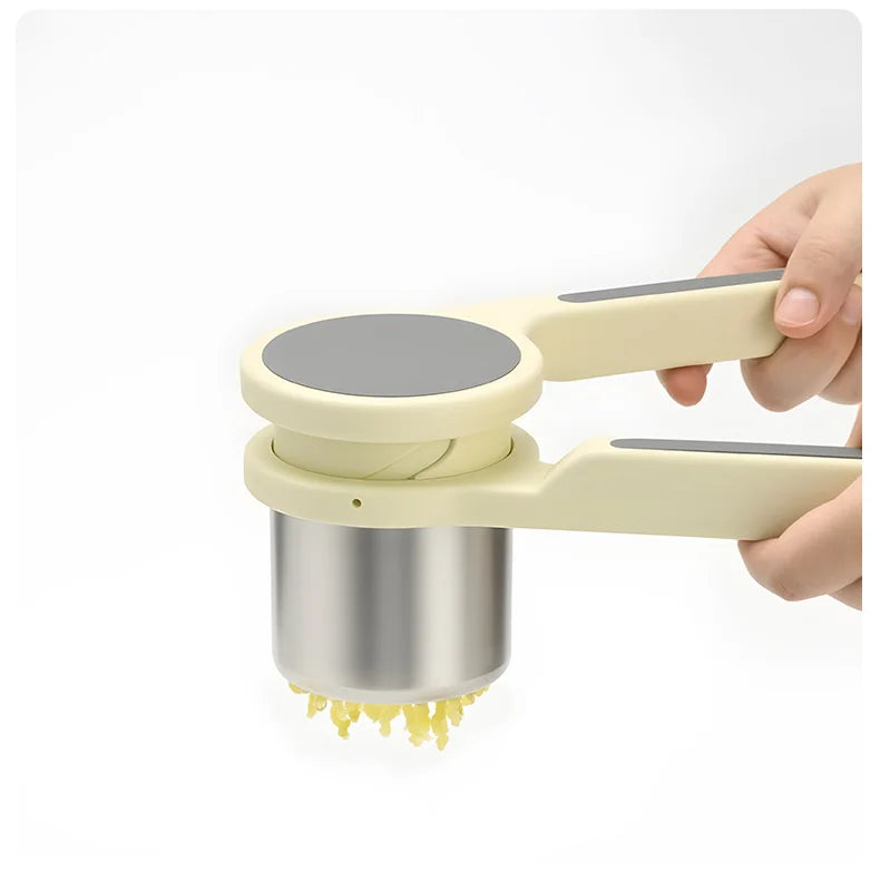 Manual Rotary Juicer And Food Masher For Garlic Potato And Yam Vegetable Press Handheld Kitchen Tool For Home And Family Cooking