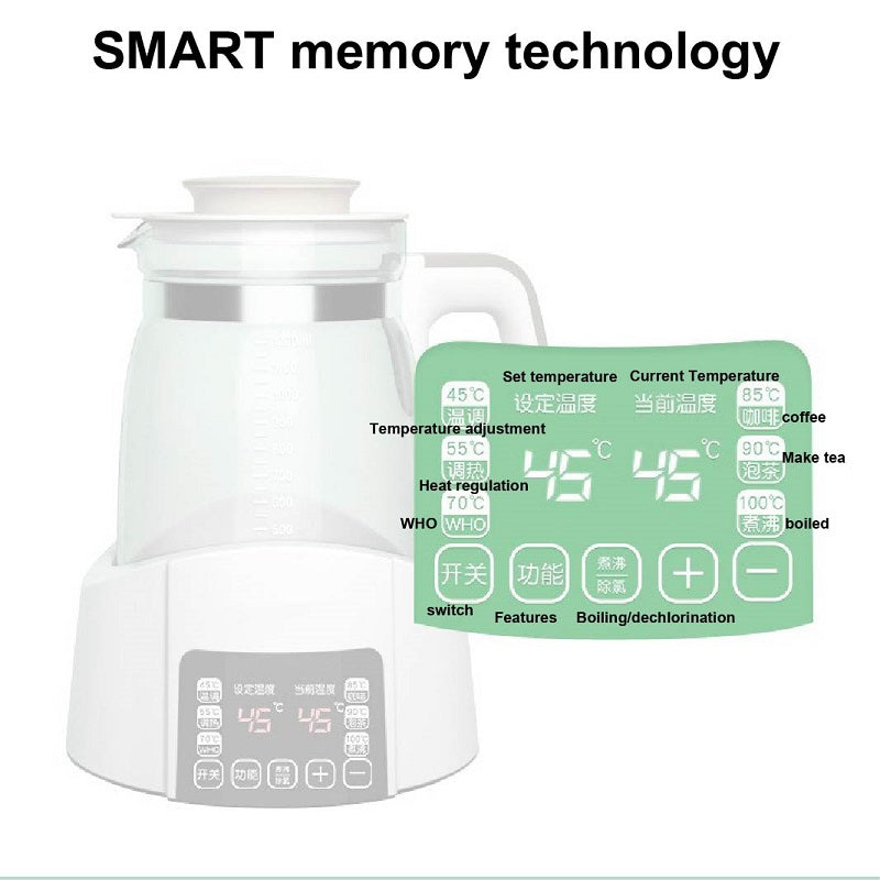 1.2L Infant Thermostatic Milk Regulator Kettle Hot Water Smart Insulation Pot Automatic Milk Warming Warm Milk Milk Powder GL41
