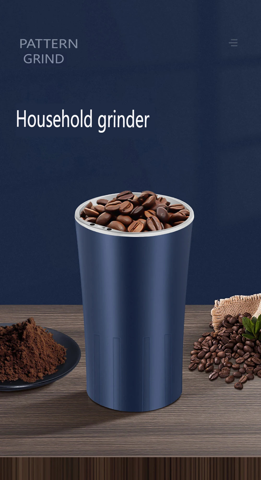 110V/220V Electric Grain Grinder 8 Blades Coffee Beans Grinders 300W Stainless Steel Nuts Bean Grain Mill Herbs Grinding Machine