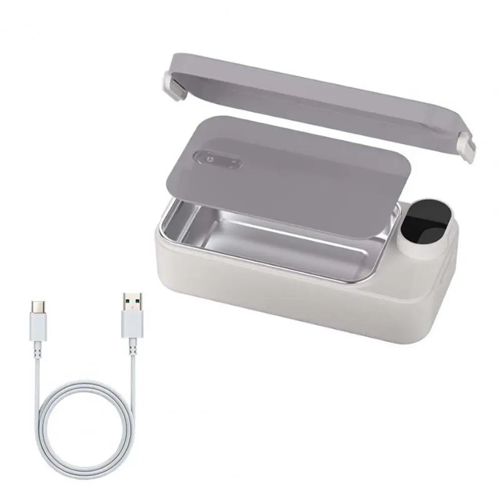 USB Heated Lunch Box 900ml Capacity Food Warmer Stainless Steel Hot Meal Lunch Container for Office Portable Food Warmer