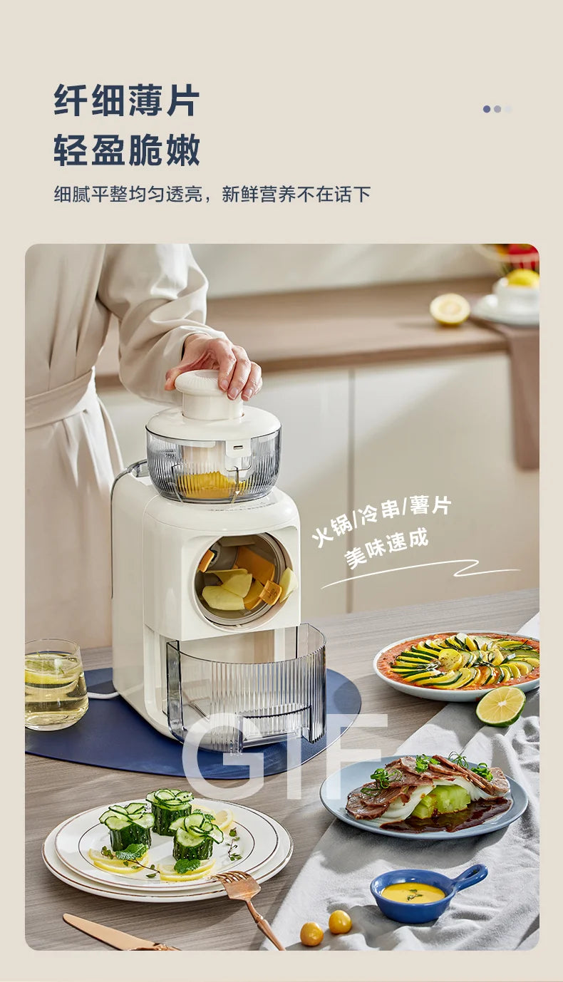 Electric Vegetable Cutter for Cutting Vegetables, Kitchen Household Multi-functional Grater, Shredder, Potato Shredded Slicer