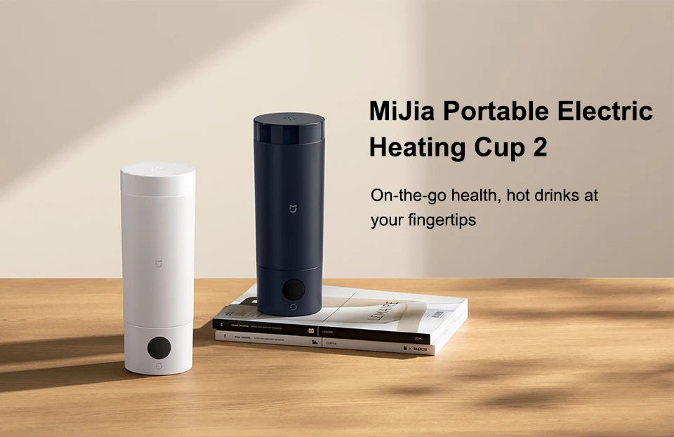 NEW  Mijia Portable Electric Kettle 2 Thermos Cup Fast Water Boiler 350ml Smart Temperature Insulated Kettle Travel (CN)
