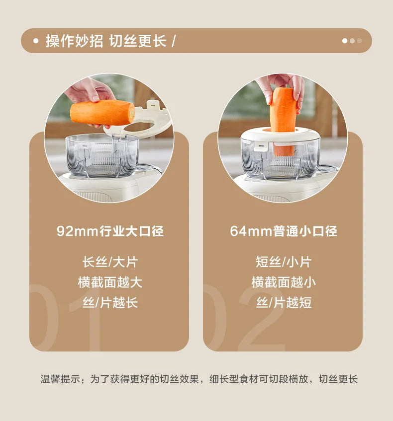 Electric Vegetable Cutter for Cutting Vegetables, Kitchen Household Multi-functional Grater, Shredder, Potato Shredded Slicer