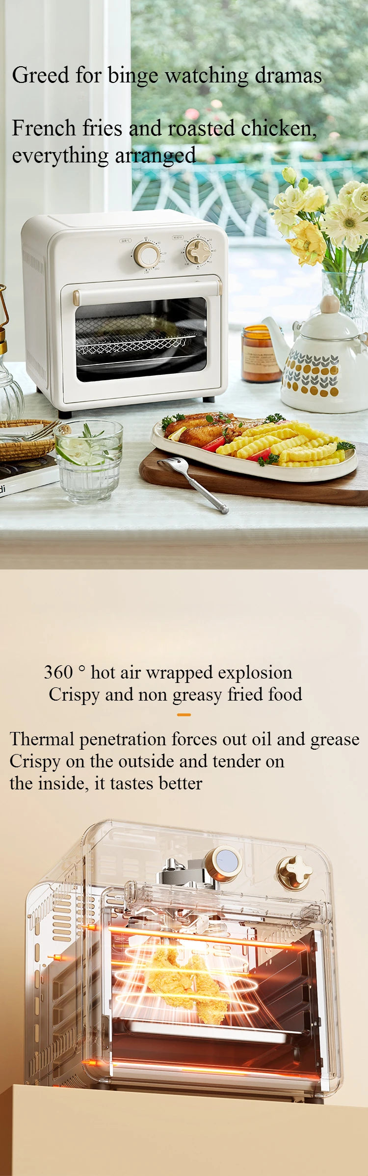 Oven Air Fryer All-in-one Machine For Home Use New Visual Multifunctional 10L Large Capacity Mini Oven