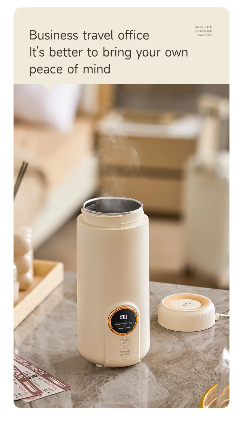 550ML Electric Kettle Portable Heating Cup Multifunction Boiled Water Pot Smart Teapot Adjustable Temperature Kettles 220V
