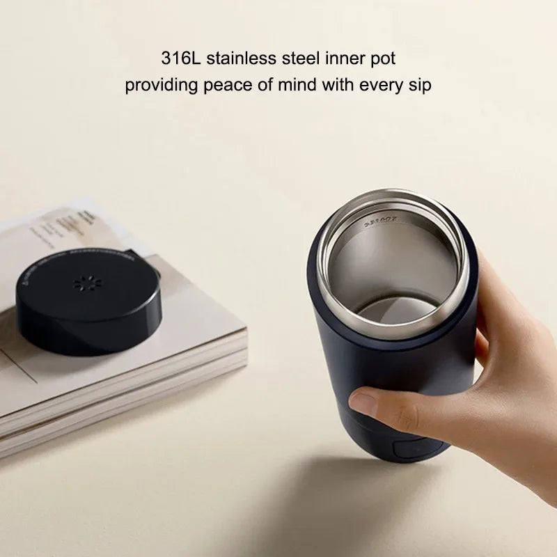 NEW  Mijia Portable Electric Kettle 2 Thermos Cup Fast Water Boiler 350ml Smart Temperature Insulated Kettle Travel (CN)
