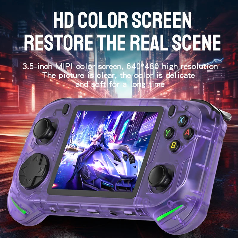 RX6H Retro Handheld Gaming Console | 3.5" IPS Screen, Linux Emulation System