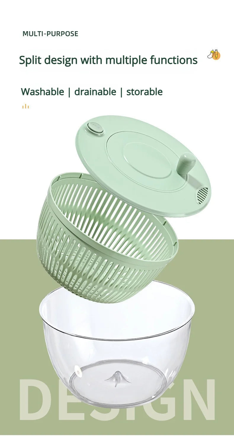 Multi-Functional Vegetable Salad Dehydrator Vegetable Cutter Household Cucumber and Potato Slices Drain Basket Fruit Drain Water