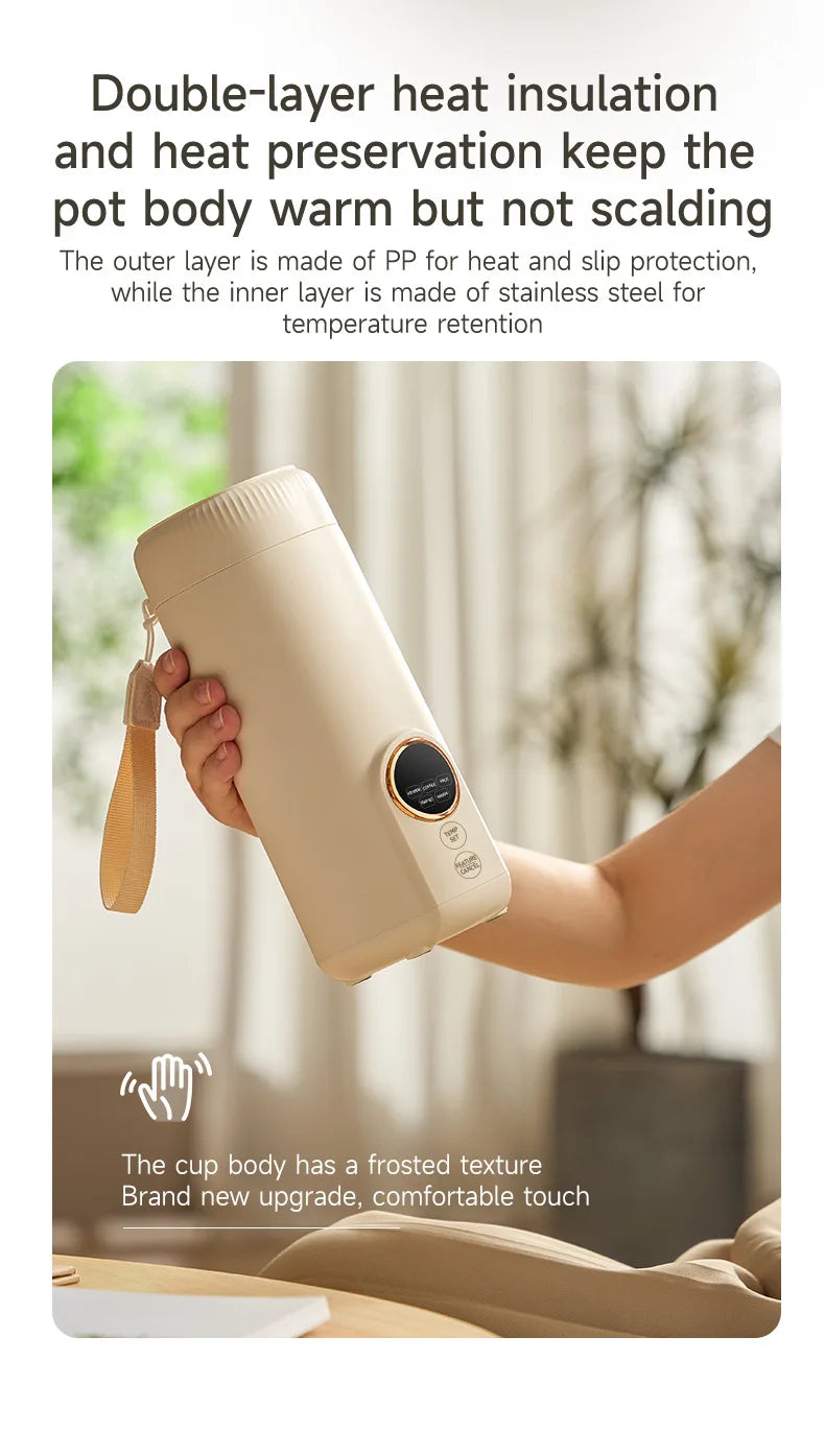 550ML Electric Kettle Portable Heating Cup Multifunction Boiled Water Pot Smart Teapot Adjustable Temperature Kettles 220V