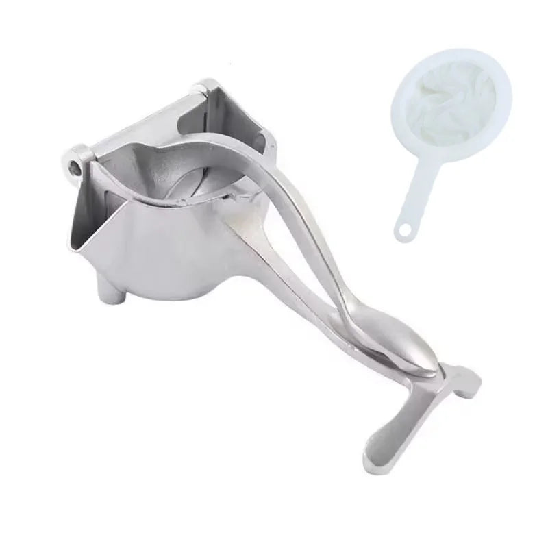 Fruit Juice Squeezer Heavy-Duty Metal Easy Manual Citrus Press Juicer Ergonomic Handle Durable Lemon Squeezer for Fresh Juice