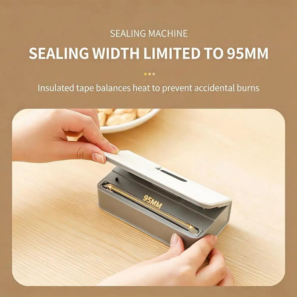 Plastic Bag Sealer Mini Heat Bag Sealing Machine Rechargeable Handheld Food Packaging Heat Sealer Thermal Bags Sealing Machine