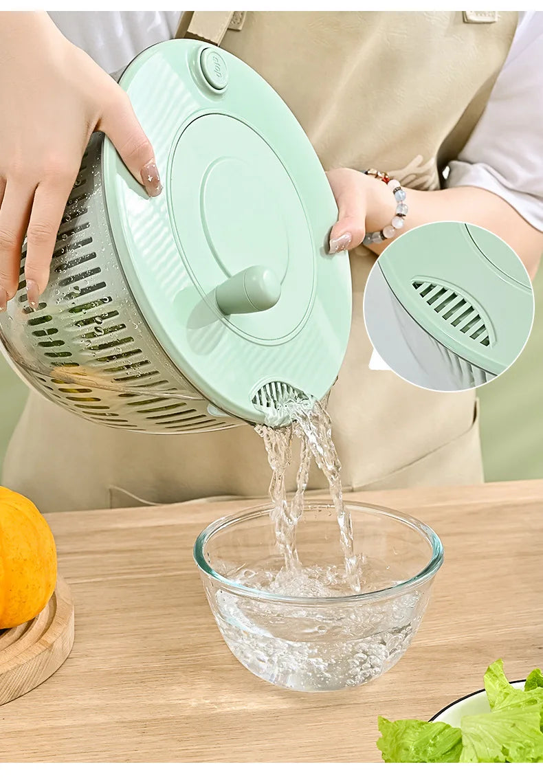 Multi-Functional Vegetable Salad Dehydrator Vegetable Cutter Household Cucumber and Potato Slices Drain Basket Fruit Drain Water