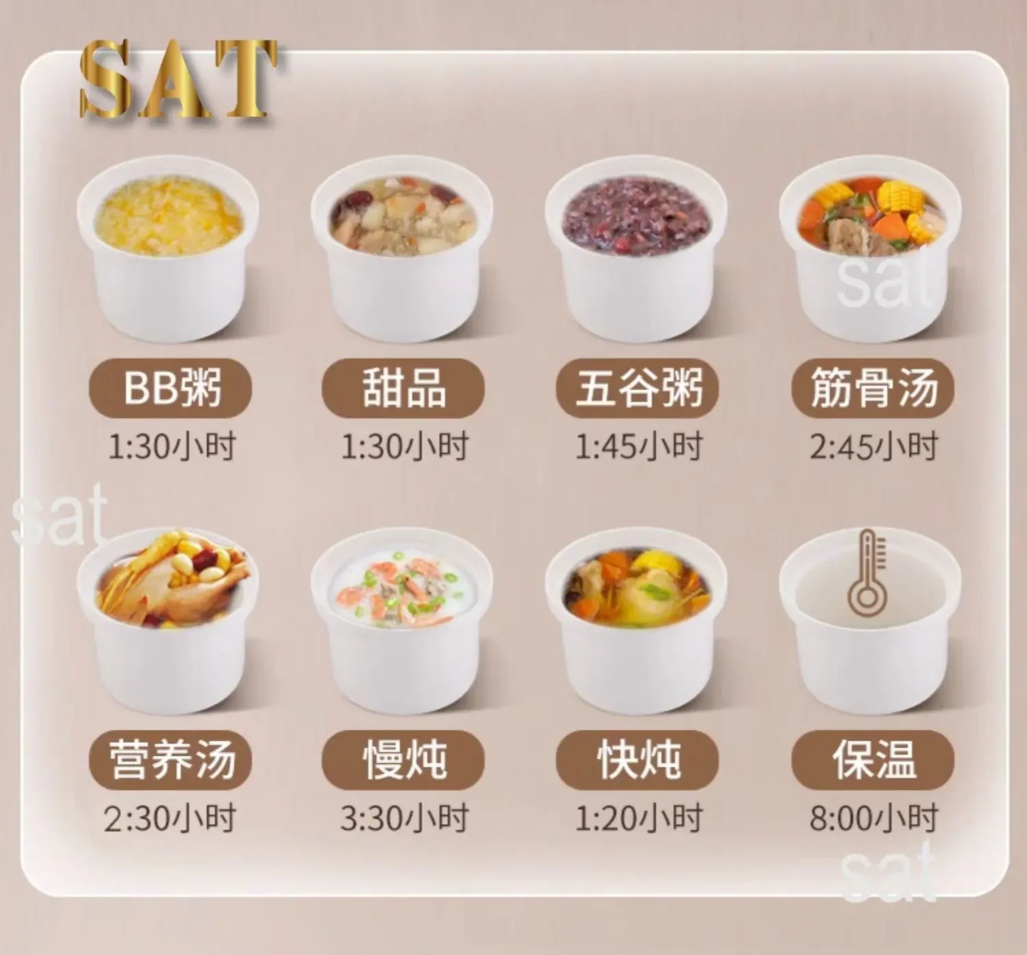 l Automatic Simmering Electric Cooker 1.8L 2.8L 3.8L Health Cooking Electric Pot Soup Porridge Electric Stew Pot Home Slow Cook