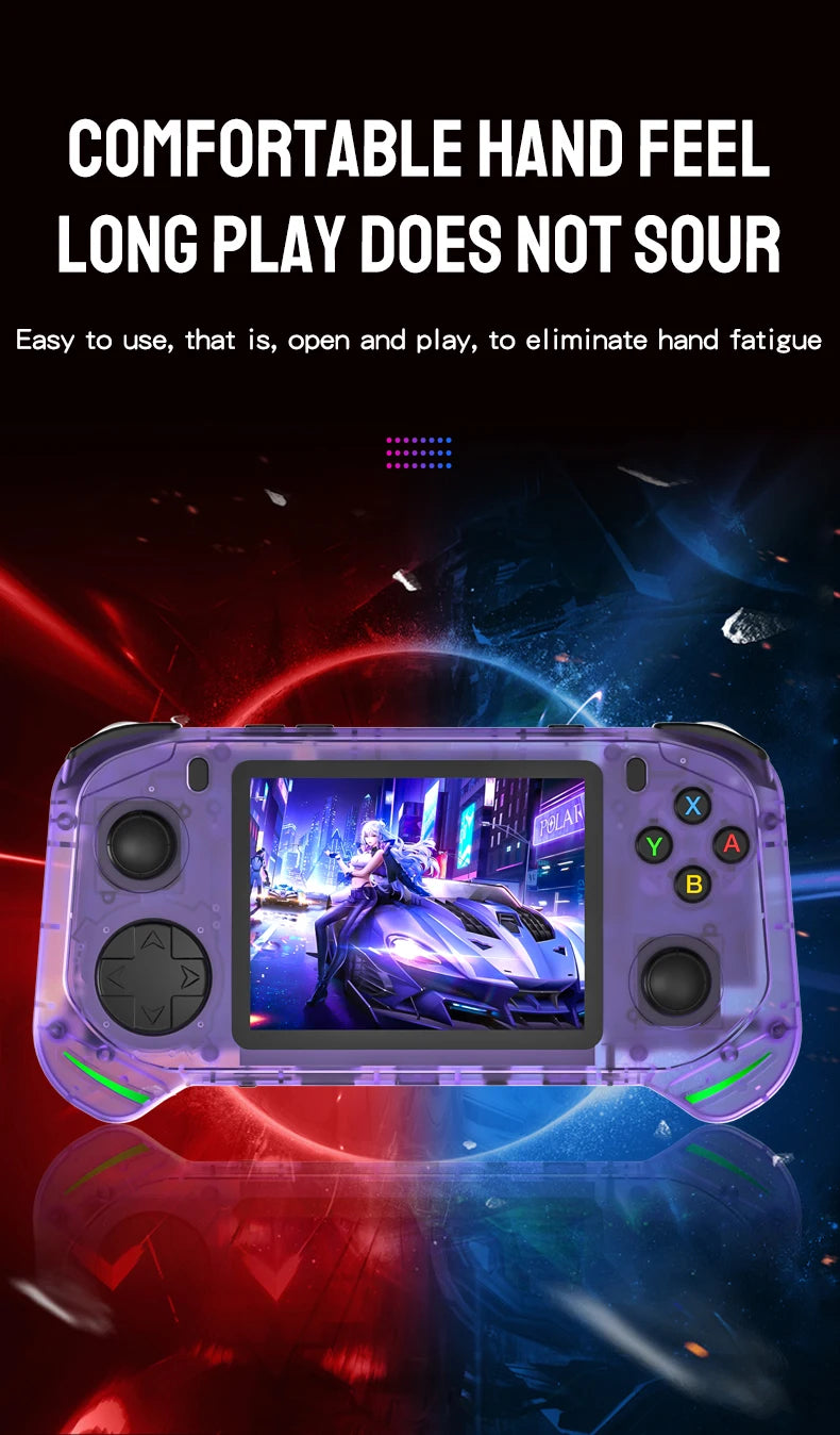 RX6H Retro Handheld Gaming Console | 3.5" IPS Screen, Linux Emulation System