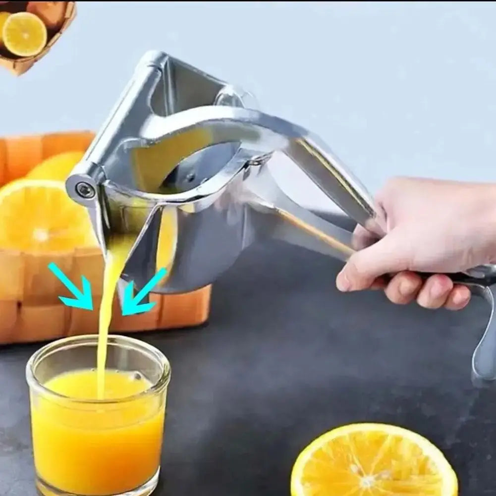 Fruit Juice Squeezer Heavy-Duty Metal Easy Manual Citrus Press Juicer Ergonomic Handle Durable Lemon Squeezer for Fresh Juice