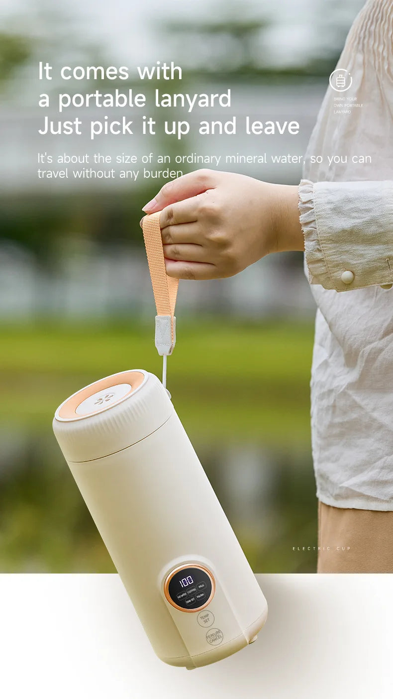 550ML Electric Kettle Portable Heating Cup Multifunction Boiled Water Pot Smart Teapot Adjustable Temperature Kettles 220V