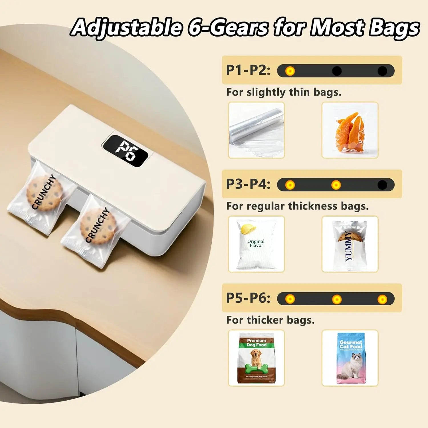 Plastic Bag Sealer Mini Heat Bag Sealing Machine Rechargeable Handheld Food Packaging Heat Sealer Thermal Bags Sealing Machine